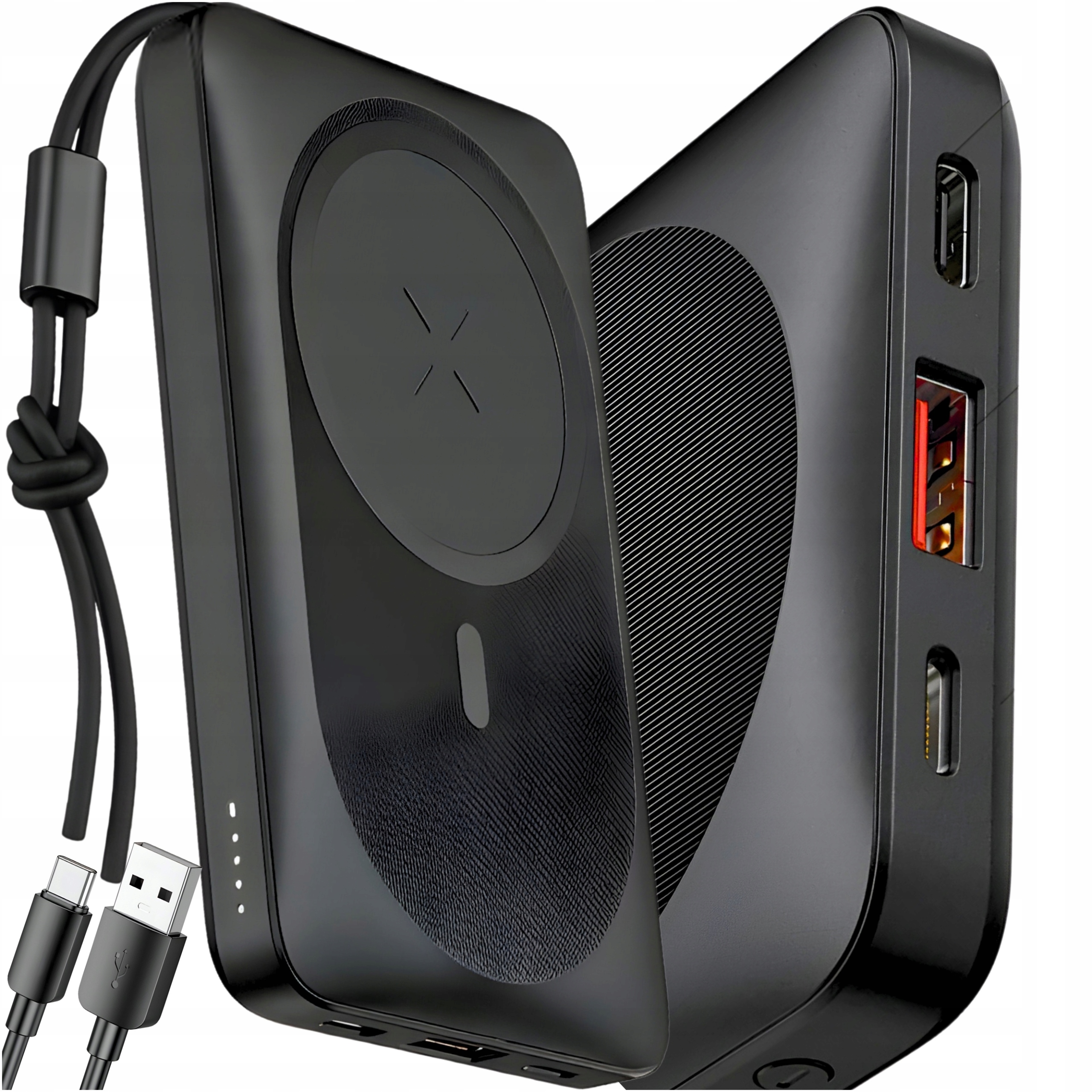 Szybki Powerbank 10000 mAh Veger Magsafe 15W Usb 22,5W Qc 3.0 Usb-c Pd 3.0