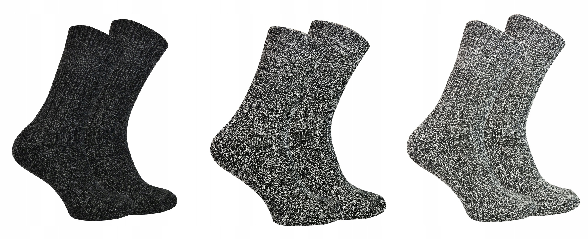 

3 x Skarpety Grube zima Termo Ciepłe Wełna 39-42