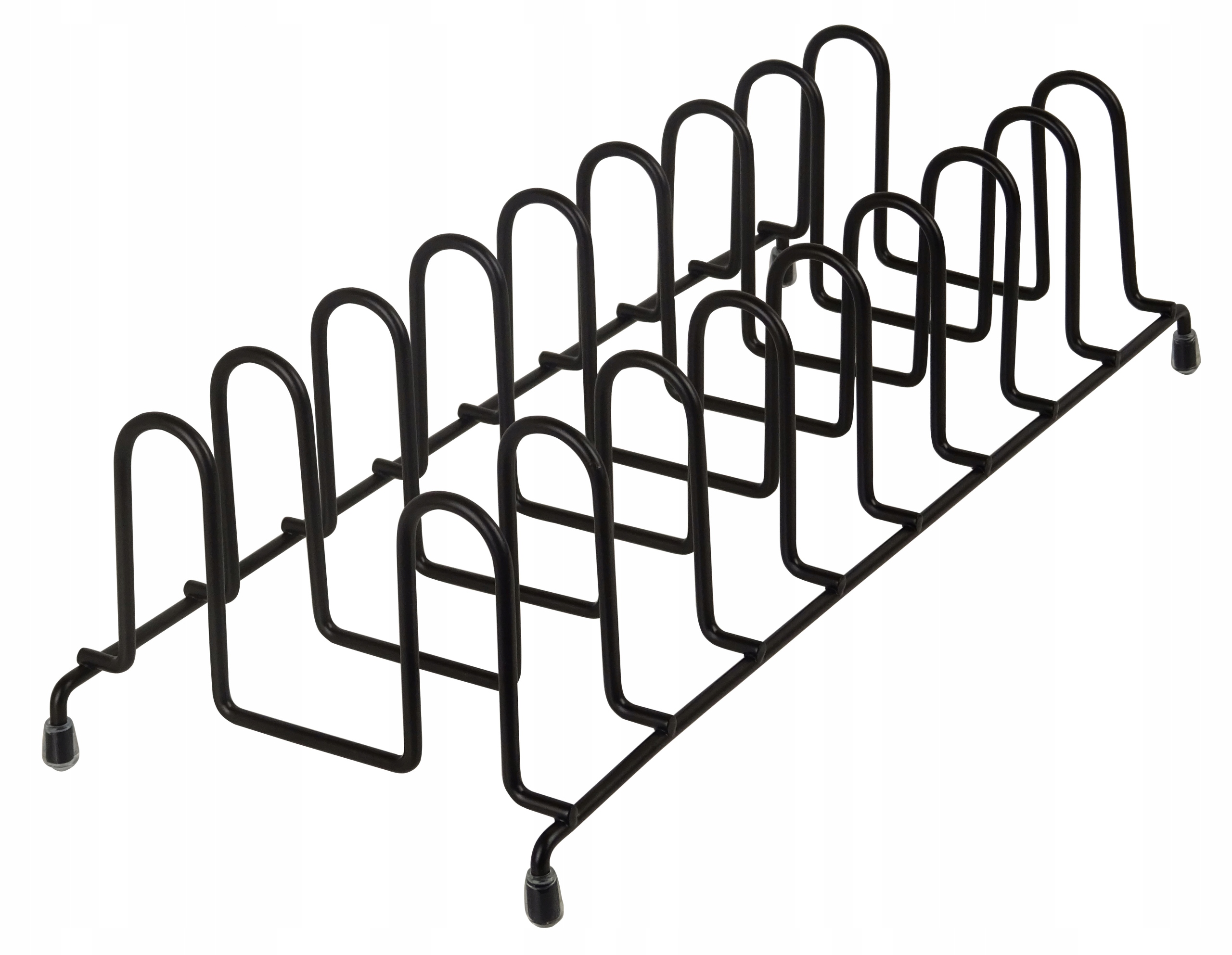 STOJAK ORGANIZER NA POKRYWKI TALERZE METAL CZARNY Marka P&S