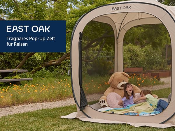 EAST OAK Namiot Pop Up 1-2 Osoby Składany Wodoodporny UV Ochrona — miniatura 8