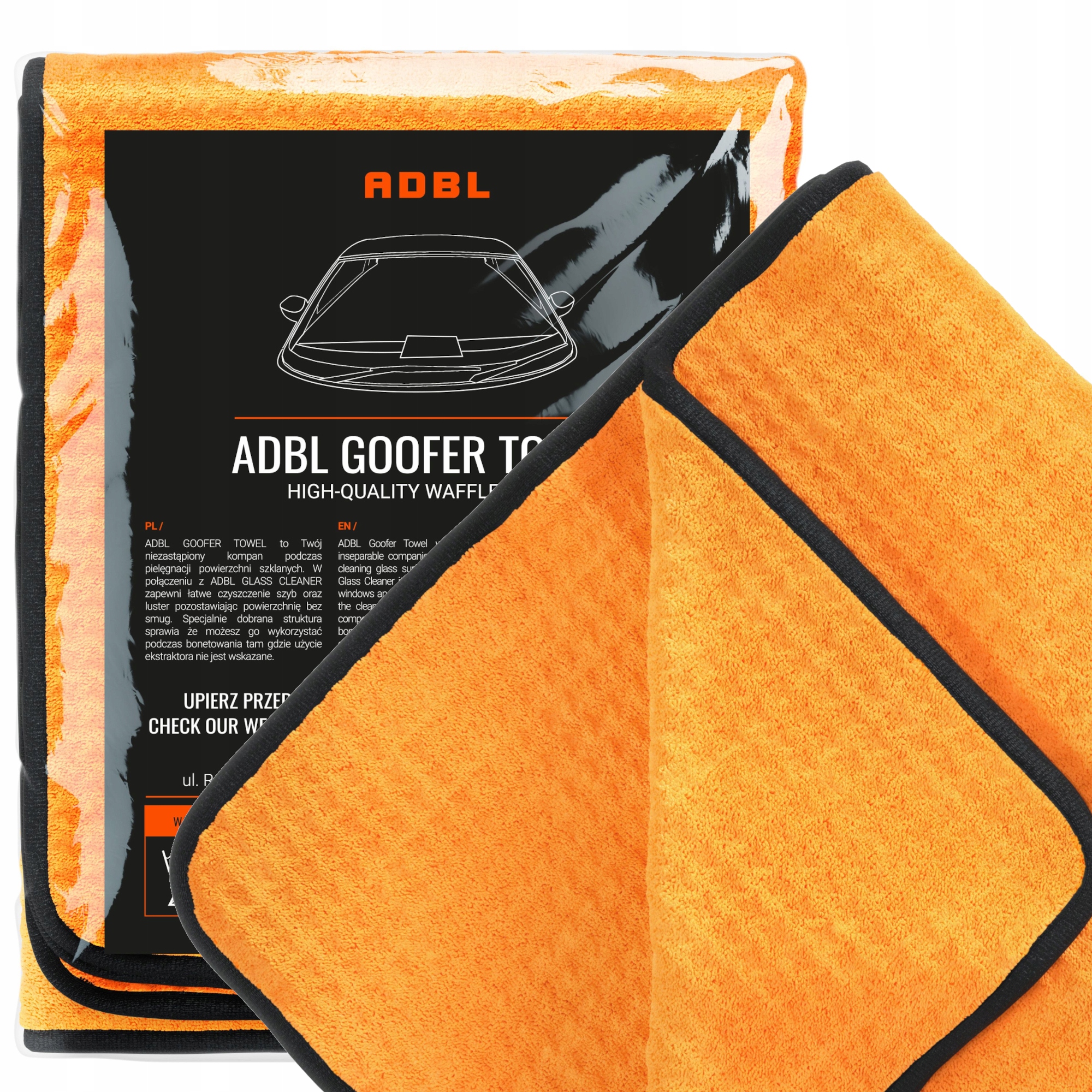 Adbl Goofer Towel Mikrofibra Waflowa Do Czyszczenia Szyb W Aucie 35x35 cm