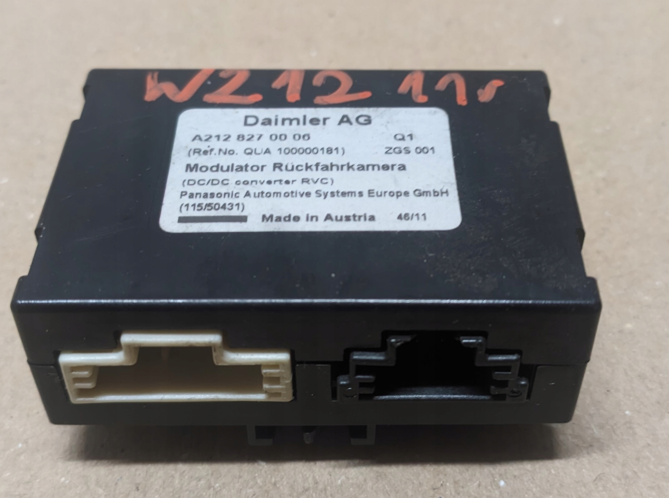 MERCEDES W212 3.0 CDI 11R module control unit KAMERY reversing A2128270006