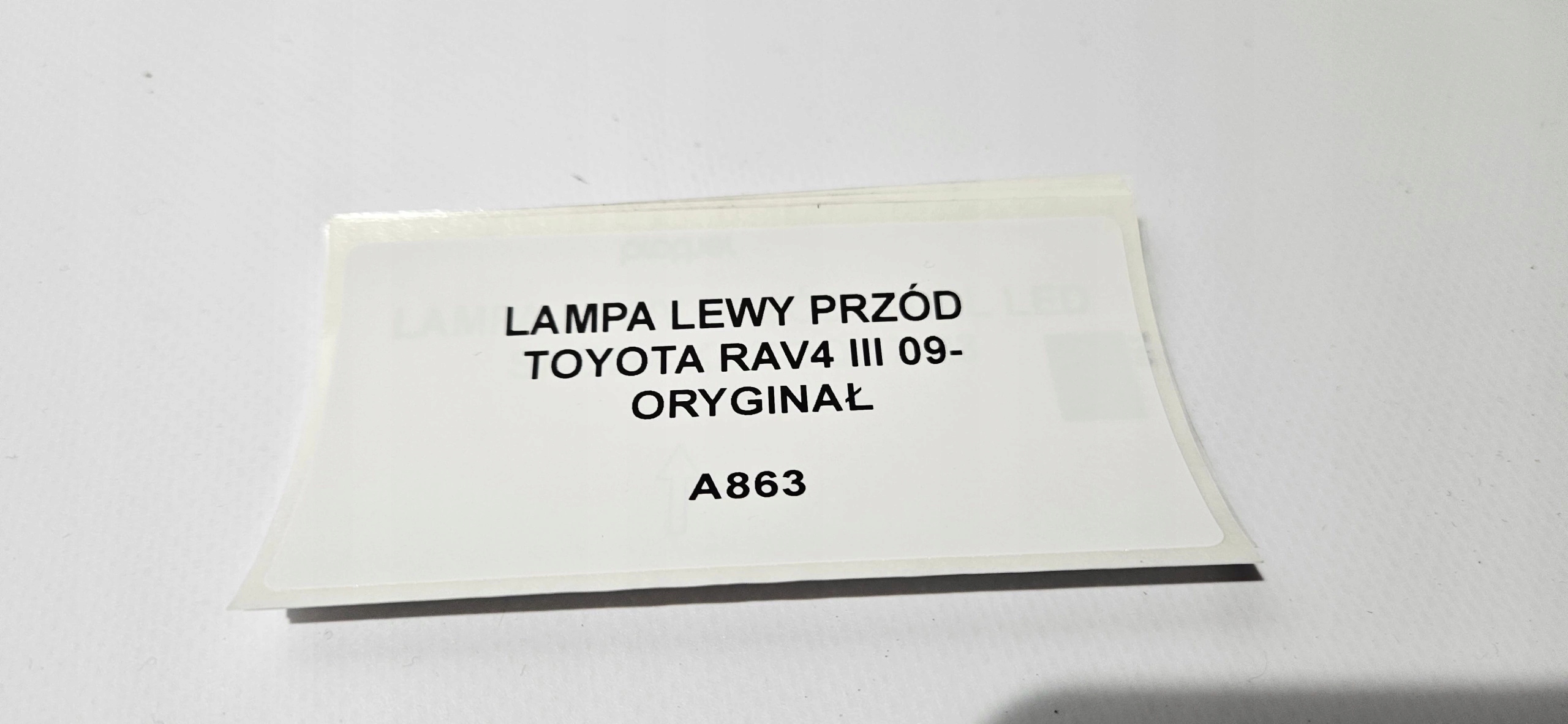 light left front TOYOTA RAV4 III 09- original