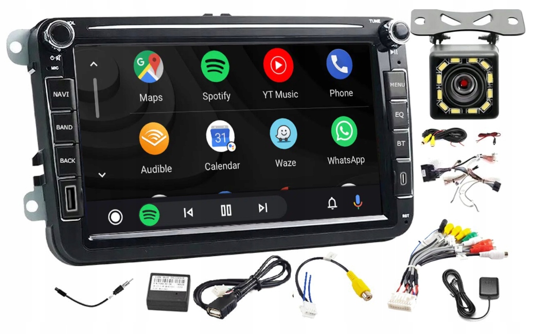 Rádio Navigácia Gps Andorid Vw Caddy 2004-2015 Wifi Usb 6GB 128GB