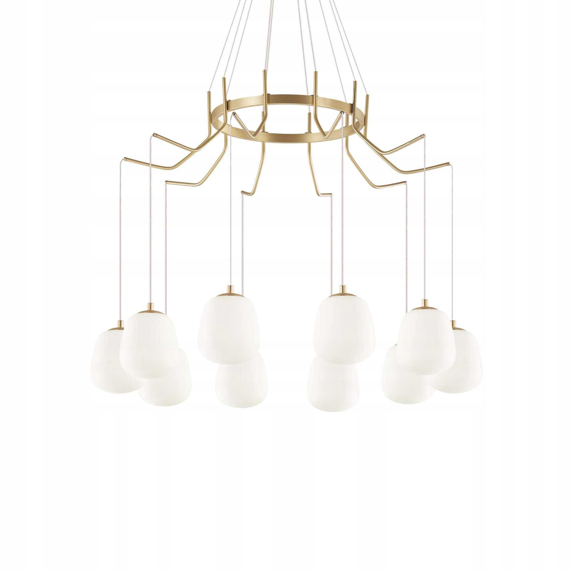 Závěsné svítidlo Ideal Lux Karousel SP10 mosaz 10xG9 3000K 825mm