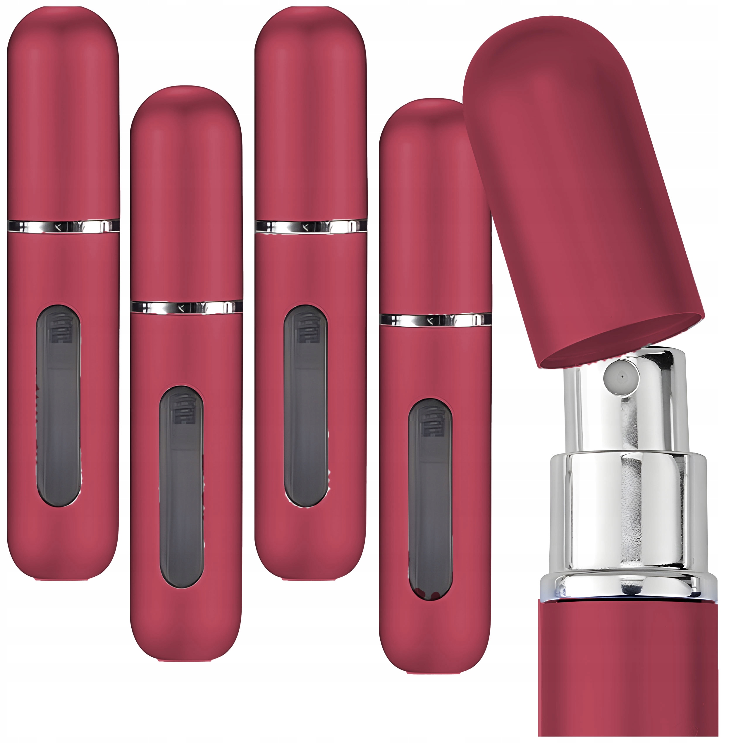 5X BUTELECZKA NA PERFUMY FIOLKA ATOMIZER ZAWOREK CZE PODRÓŻNY PRZENOŚNY