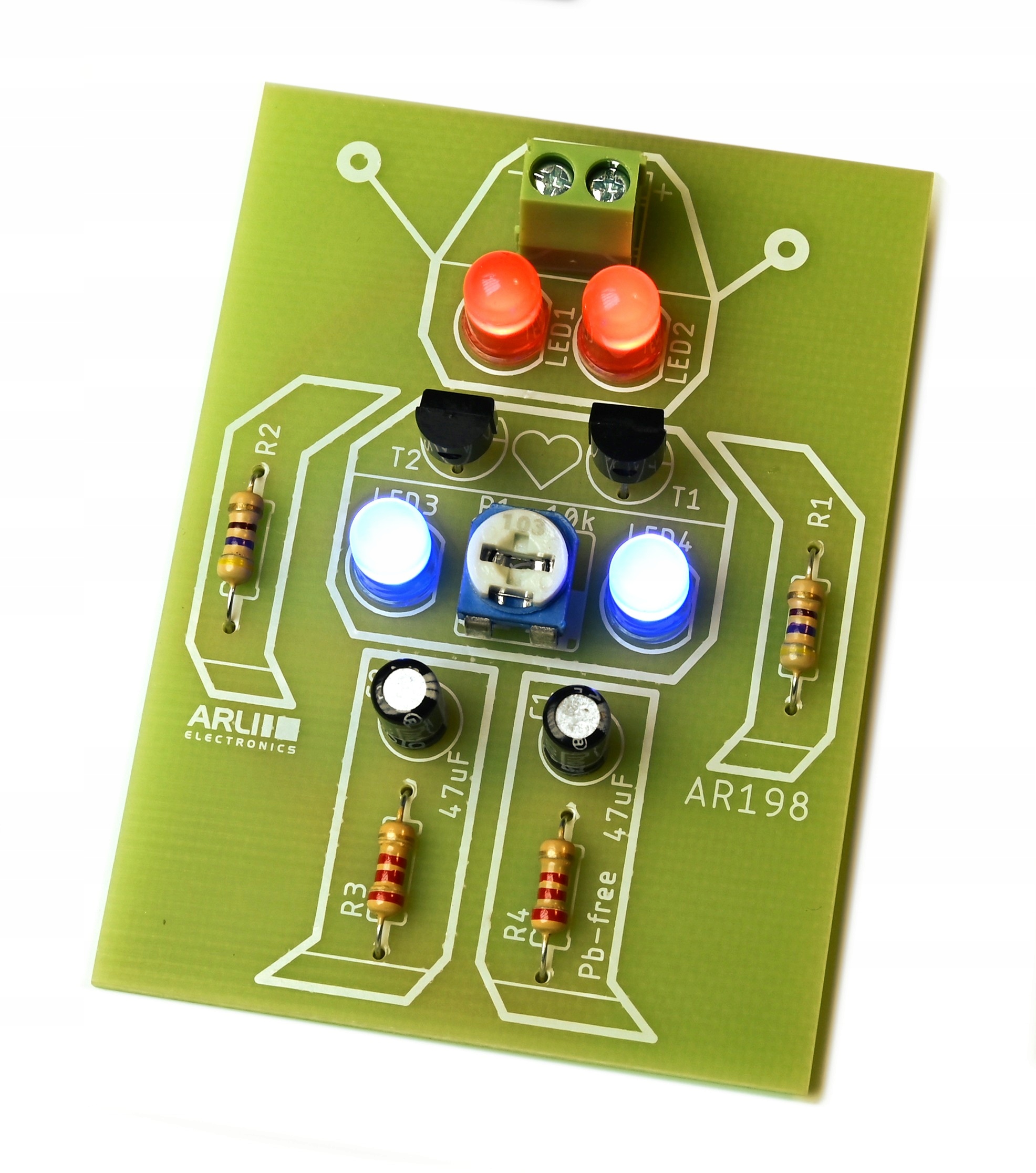

AR198 Migający robocik LEDward nauka elektroniki