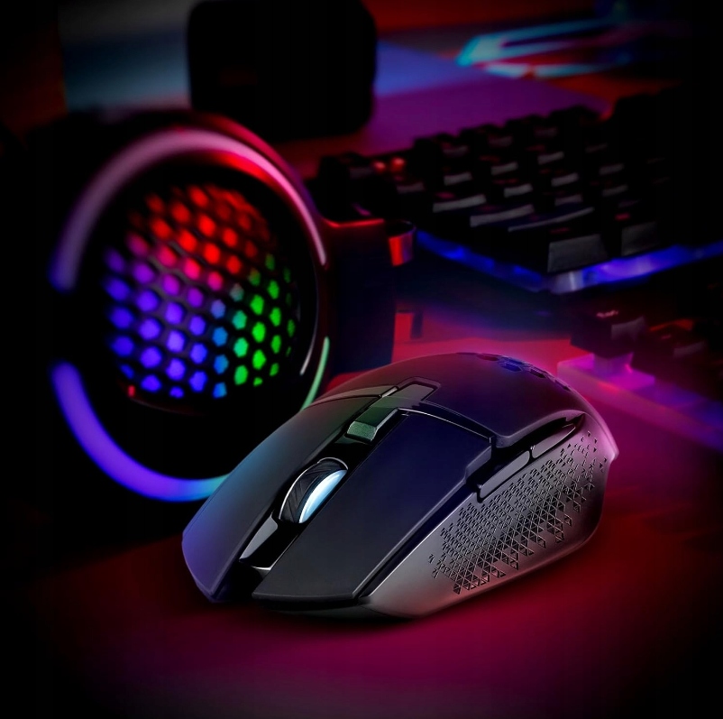 MYSZ DEFENDER GM-514 GLORY OPTIC RF RGB 3200dpi 7P CZARNA — 19