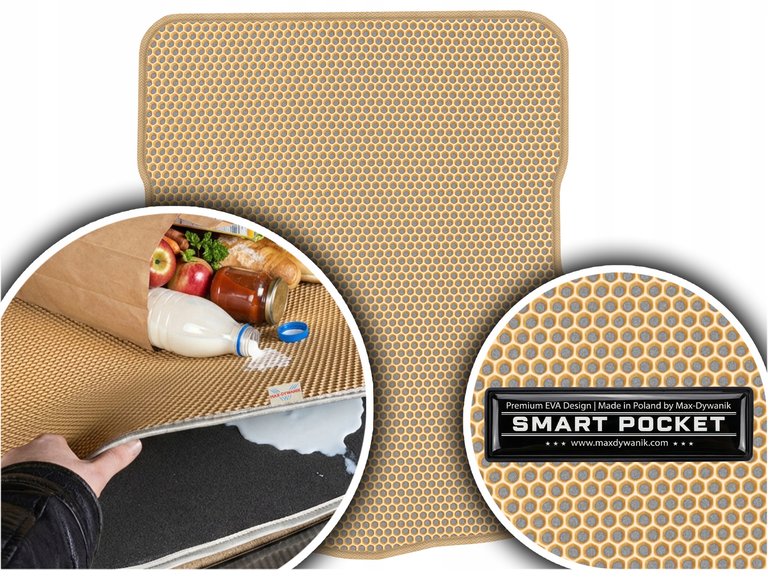 Honda Accord VII Sedan 2003-2008 Vložka do batožinového priestoru Eva Smart Pocket Béžová