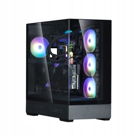 Zalman skříň P40 Prism miniIT 120mm Argb fan 2xUSB 3.0 Usb-c pano