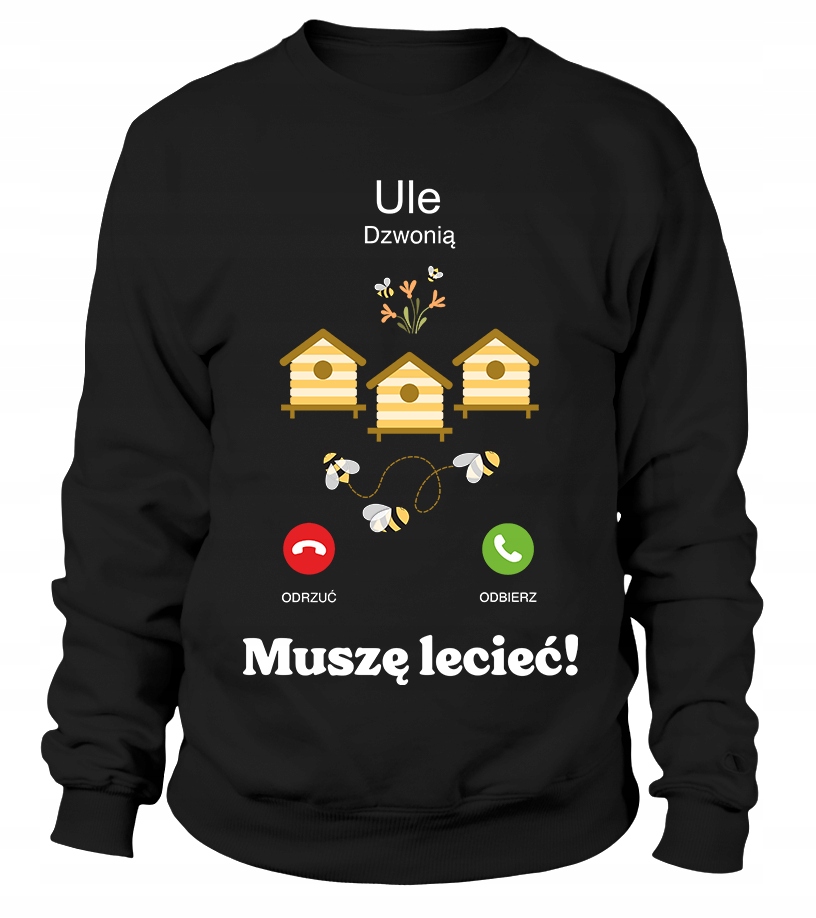 Dámská Mikina Beehives Are Calling, velikost 3XL, černá