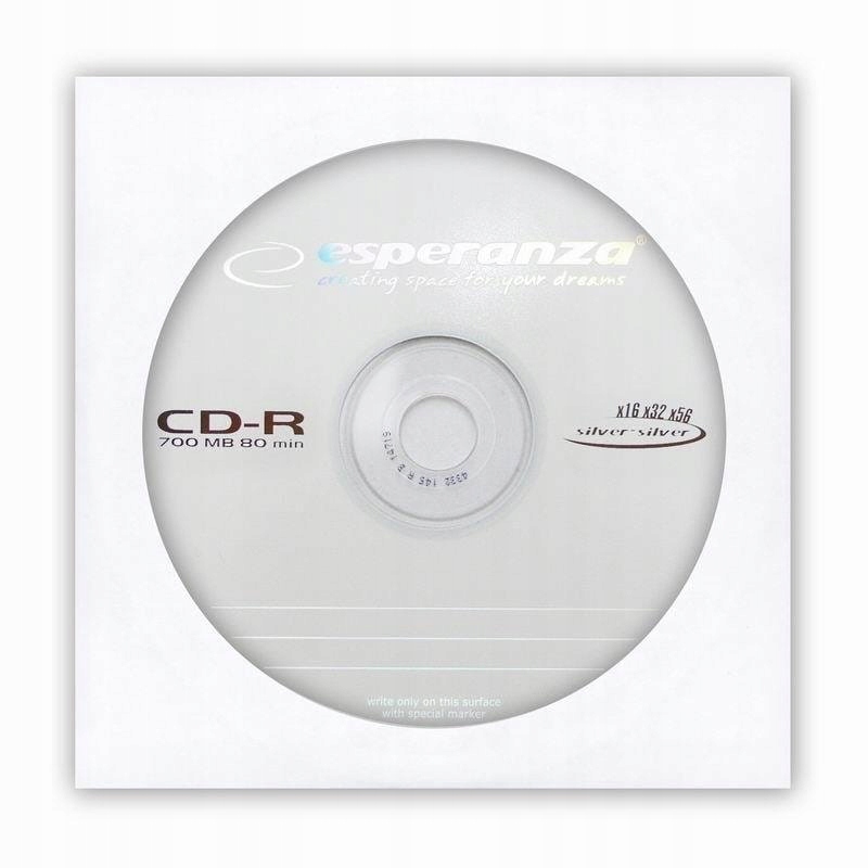 CD-R ESPERANZA x56 700MB/80min KOPERTA OP=10 S
