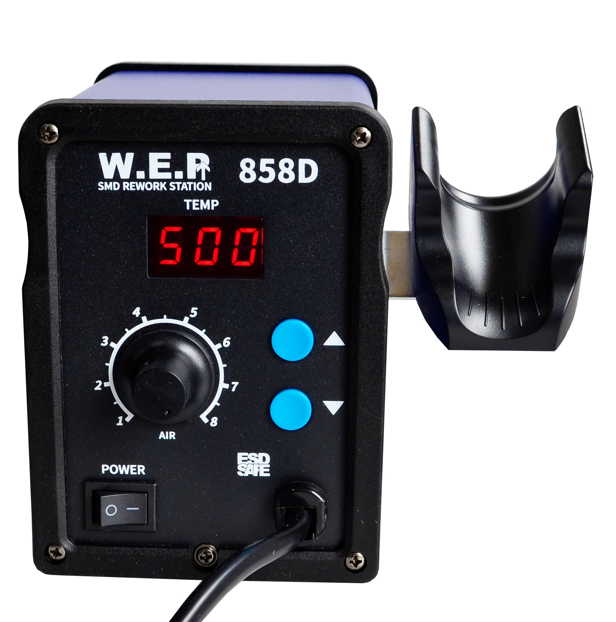 Stacja lutownicza HOTAIR WEP 858D +TRZECIA RĘKA GROTY Model SET1173