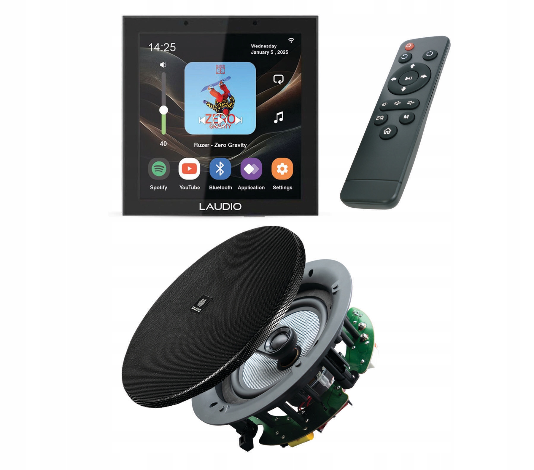 Laudio W40WIFI Podomítkové Internetové Rádio S Bt/usb Stereo Reproduktor 50W