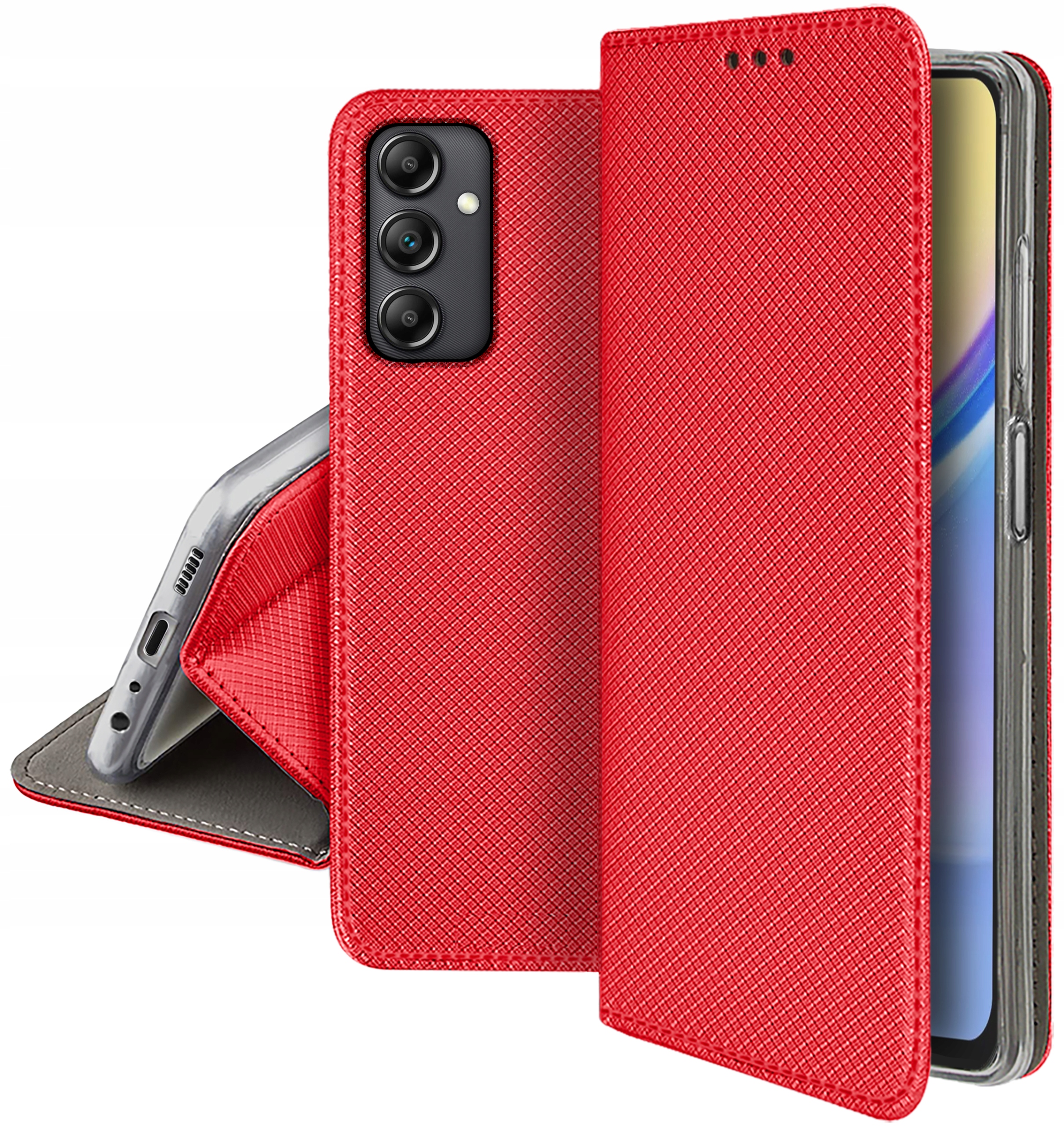 Etui do Samsung Galaxy M15 5G SMART MAGNET CASE PORTFEL + SZKŁO 9H Kod producenta SMART_MAGNET_CASE_2A4A