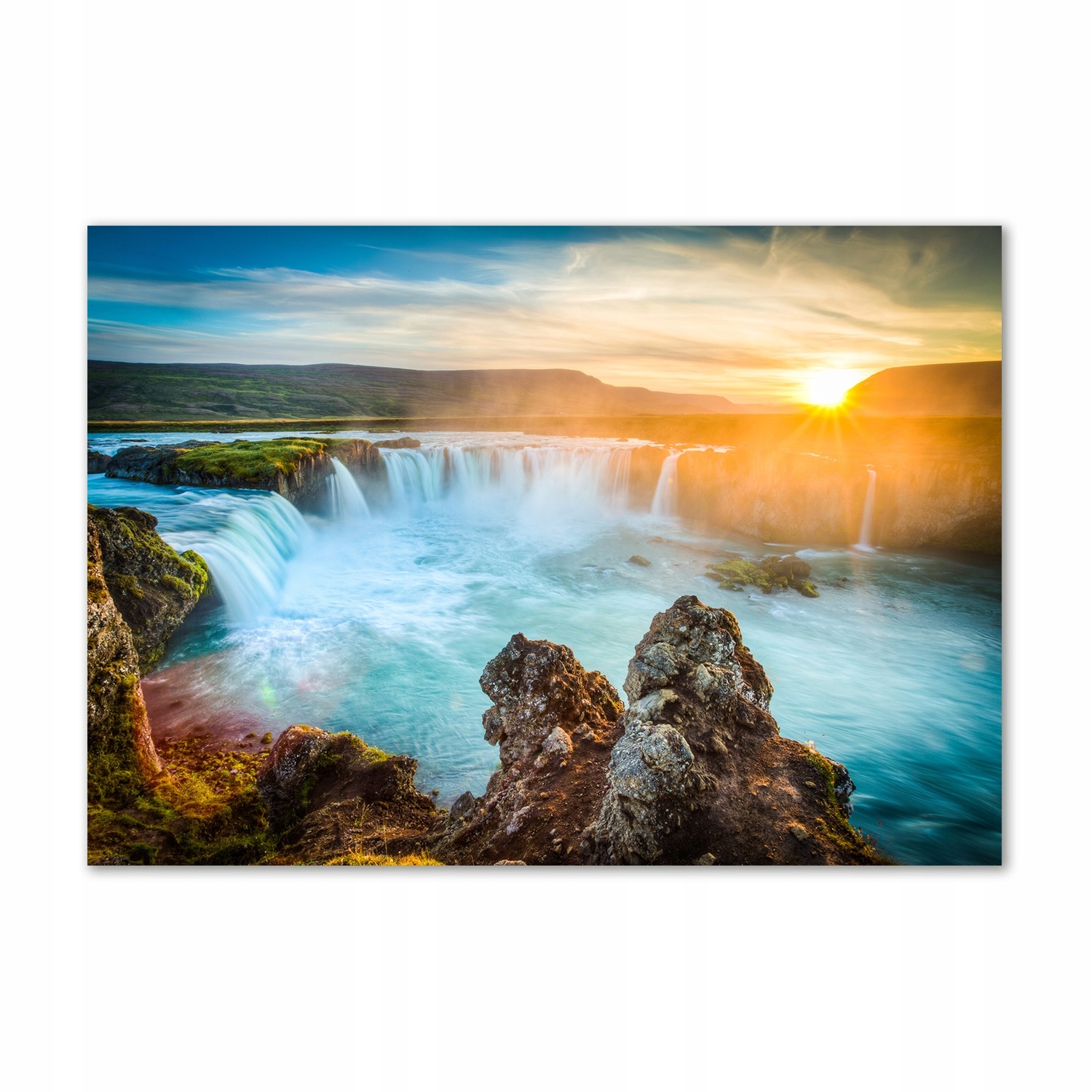 Foto obraz tvrzené sklo Vodopád 100x70