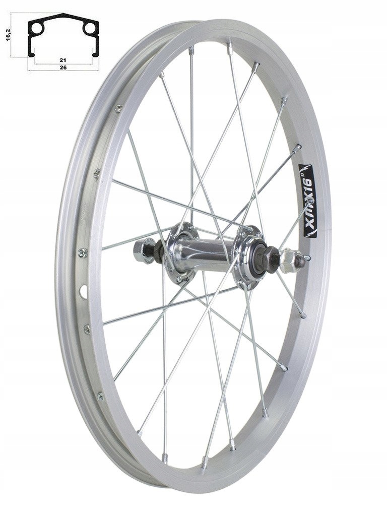 Koło Rowerowe XMX Przód 16 Alu Mocne