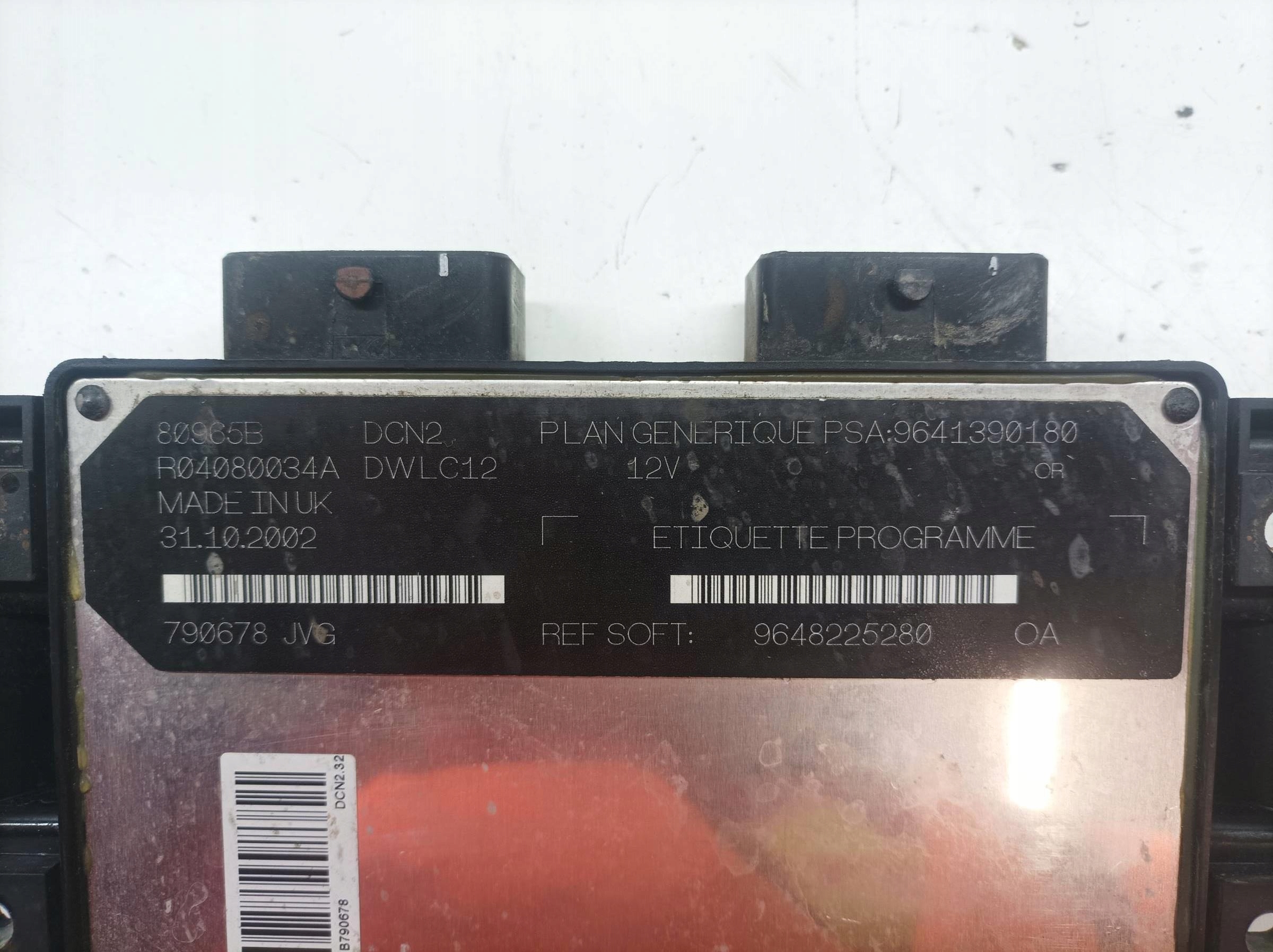 Centralina Motore 9641390180 9648225280 Citroen Berlingo e (1996-2008)