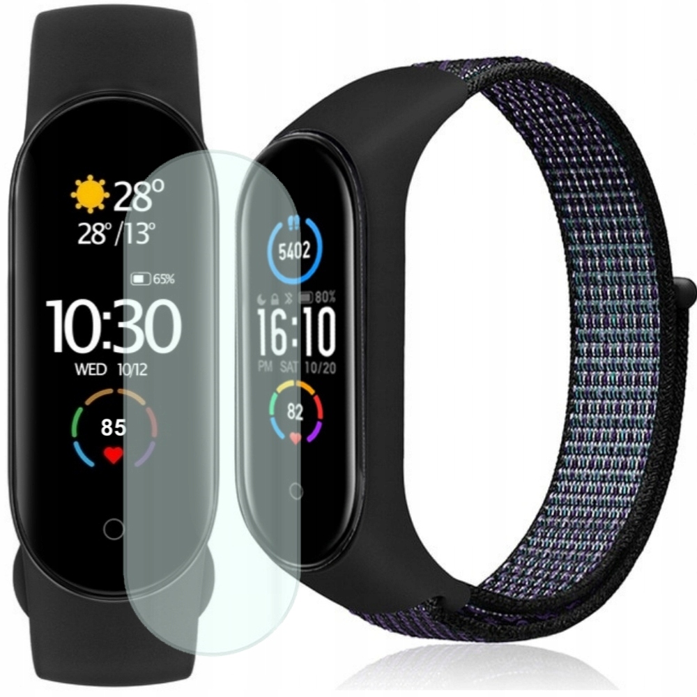 

Xiaomi MI Band 5 Opaska Folia Kolorowy Pasek