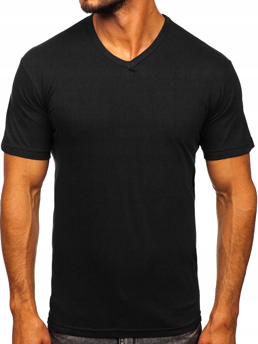 

T-shirt Męski Koszulka Czarna 192131 Rozmiar_m
