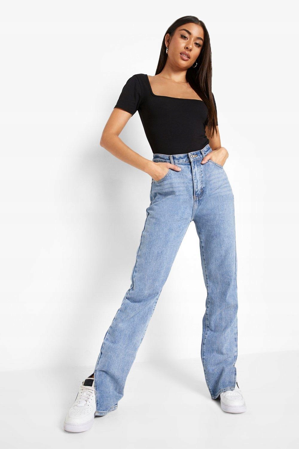 LC84305 *BOOHOO DOPASOWANE CZARNE BODY KRÓTKI RĘKAW XXL Rozmiar 2XL (44)