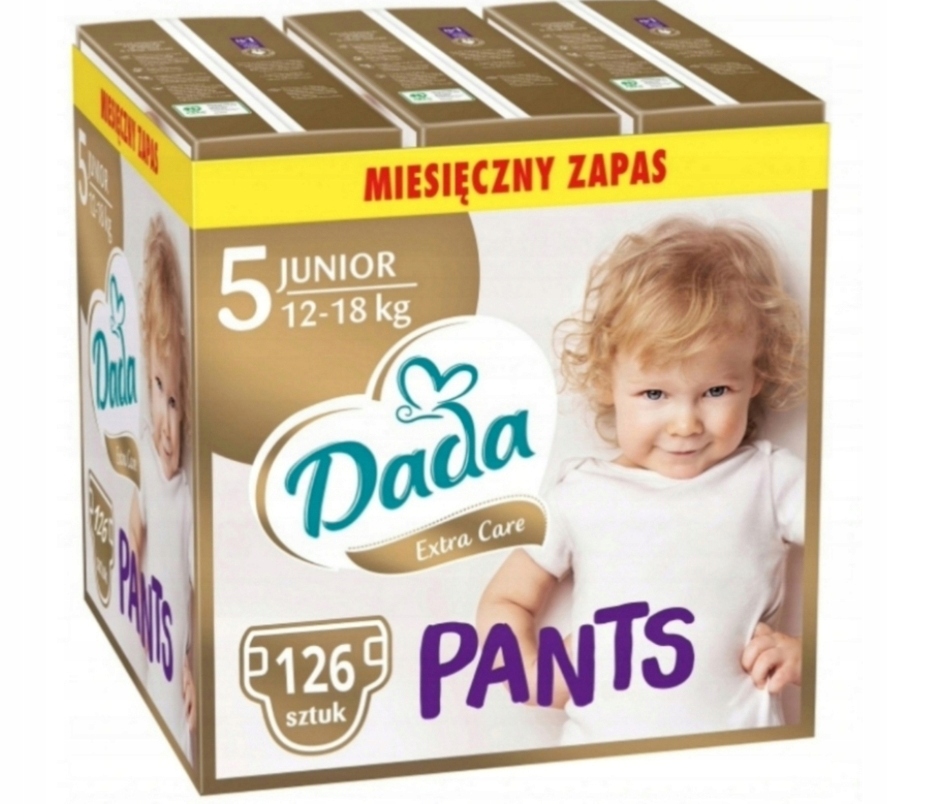 Pieluchomajtki Dada Extra Care Rozmiar 5 126 szt.