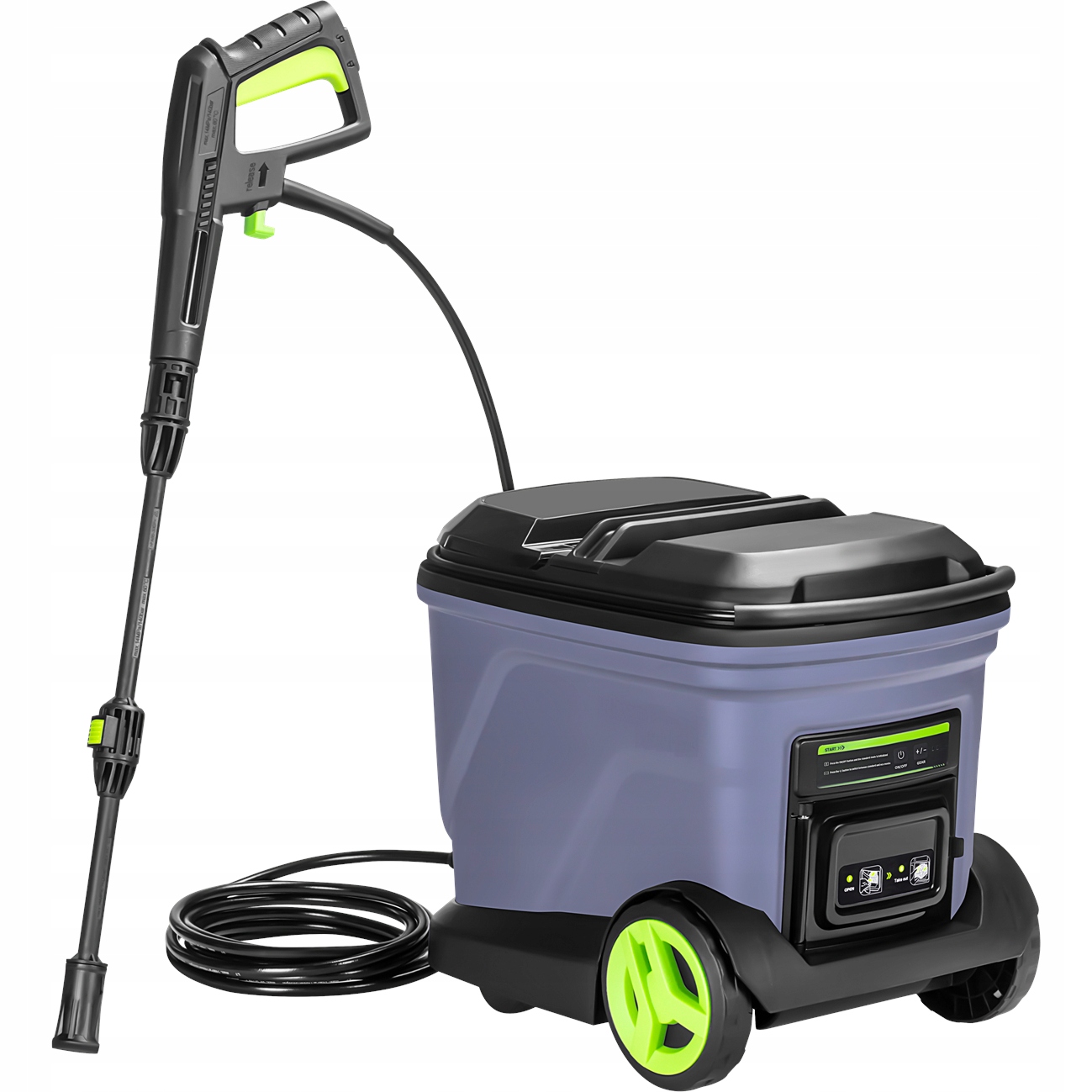 Akumulátorová tlaková myčka 42 V 200 bar 260 l/h, nádrž 20 l