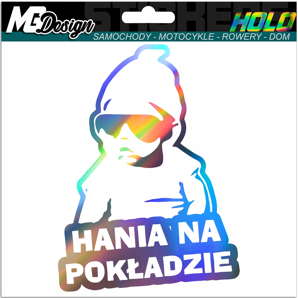 

Hania Na Pokładzie naklejka na szybę Hologram
