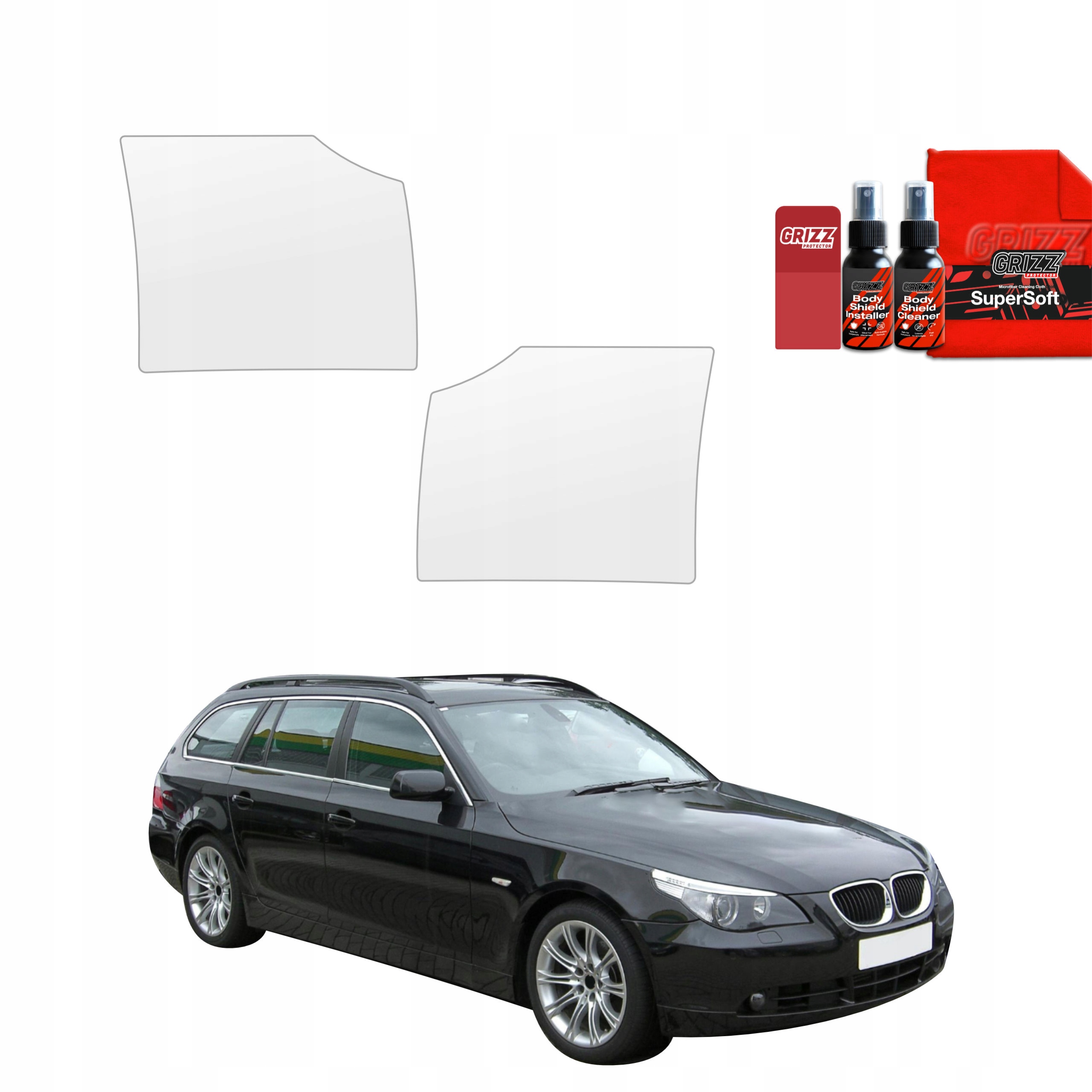 6v1 Fólie Ppf dýha na podběhy kol pro Bmw 5 E61 Kombi PreLCI (2003-2007)
