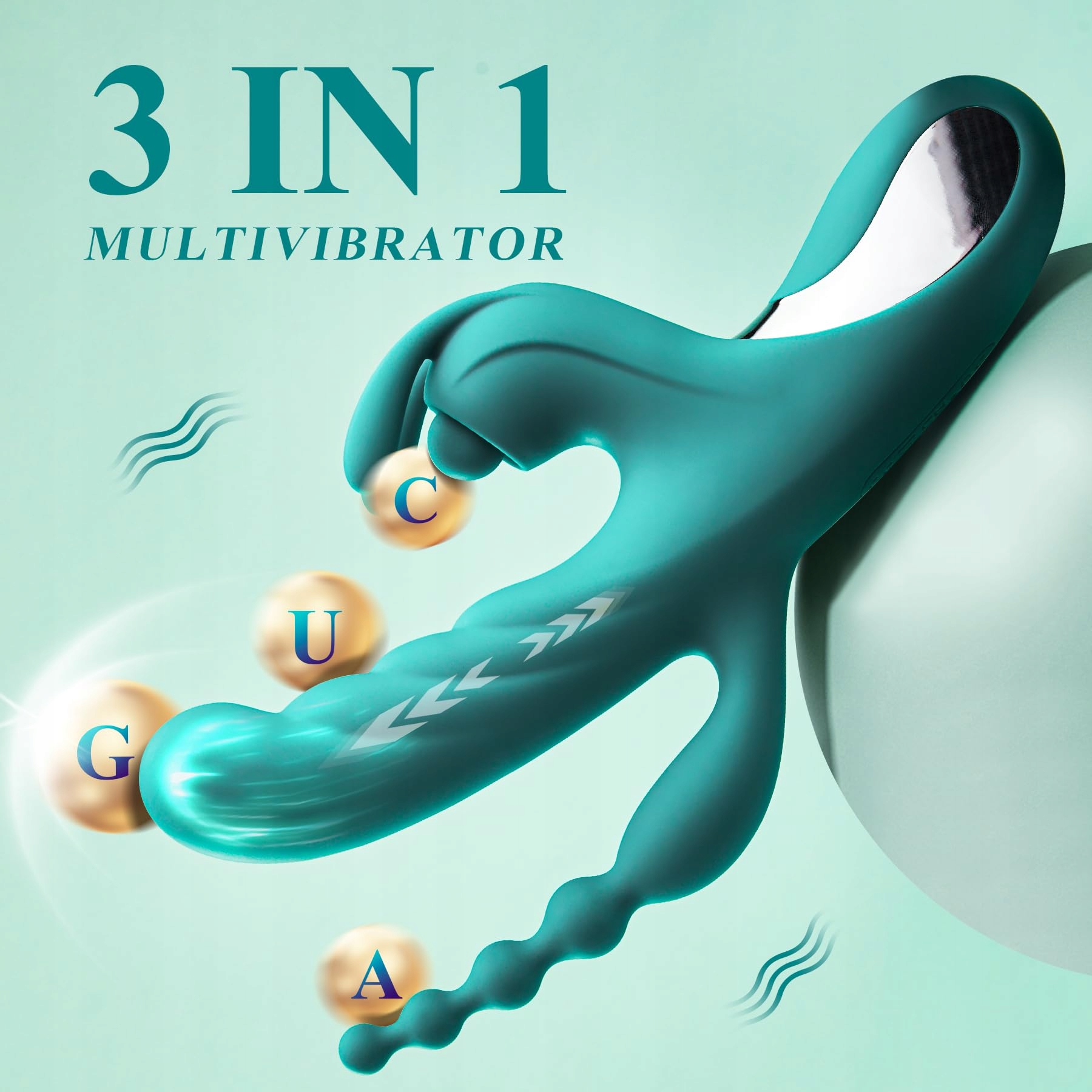 RABBIT Wibrator Dla Kobiet Silikonowy Stymulator Klitorisu i Punktu G — miniatura 2