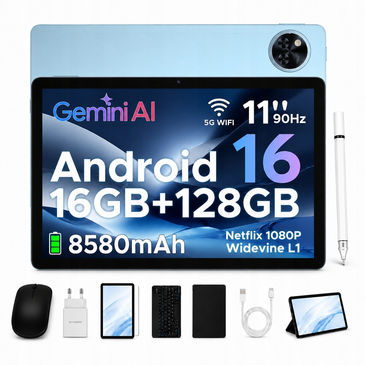 Tablet s klávesnicou Doogee U11 Android 16 11“ dotykový 16/128 Gb 2TB 8580 mAh