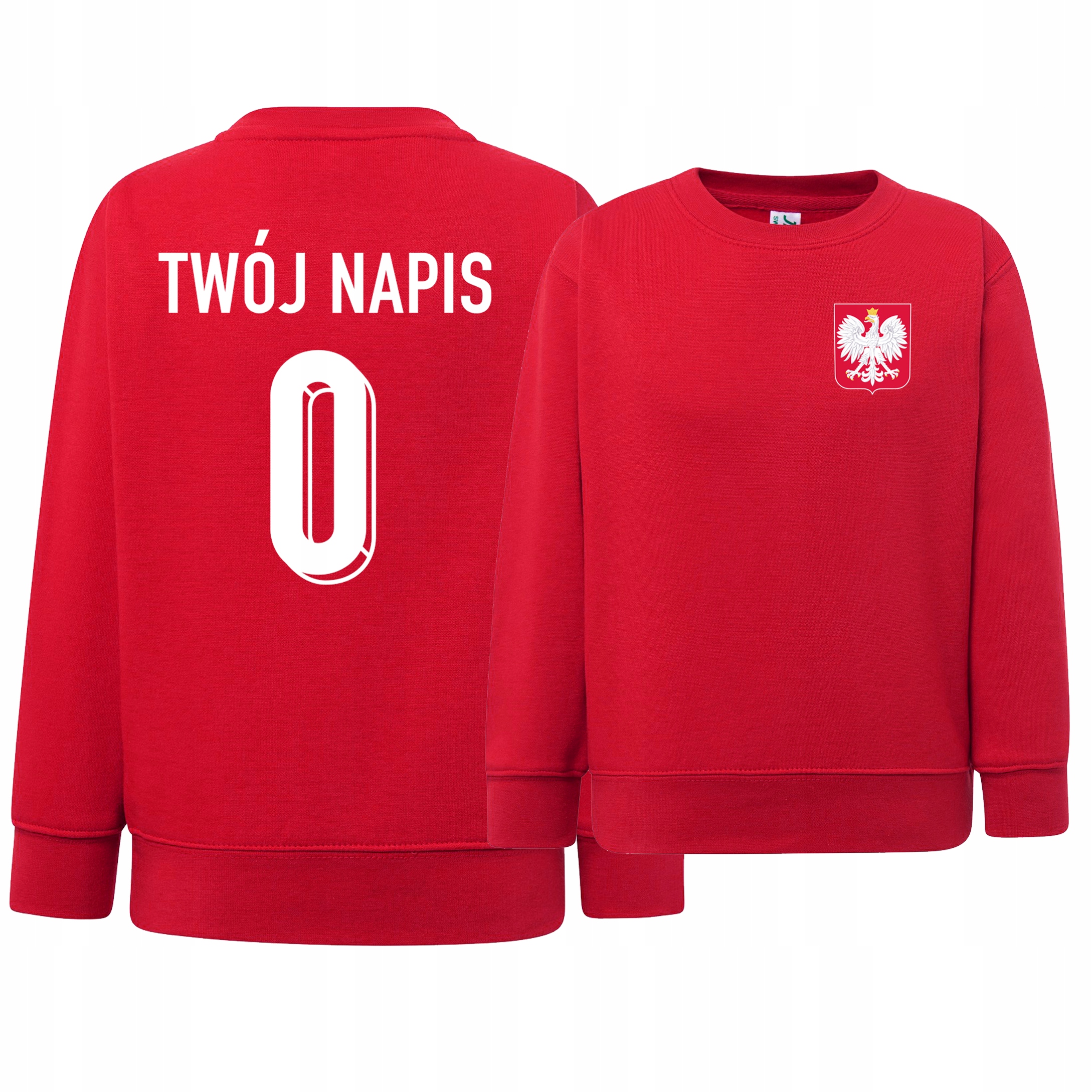 Polska Bluza dresowa Twój Nadruk Twoje Imię Kibica Reprezentacji 140-146