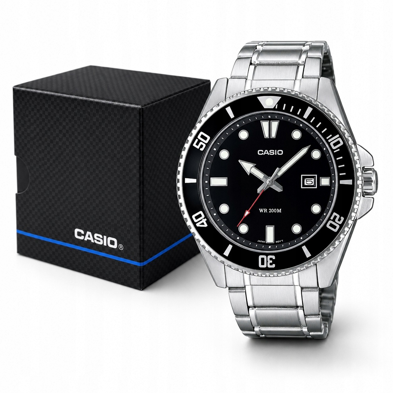 Pánské Hodinky Casio Duro MDV-107D-1A1VDF Diver 200M Potápění Na Náramku