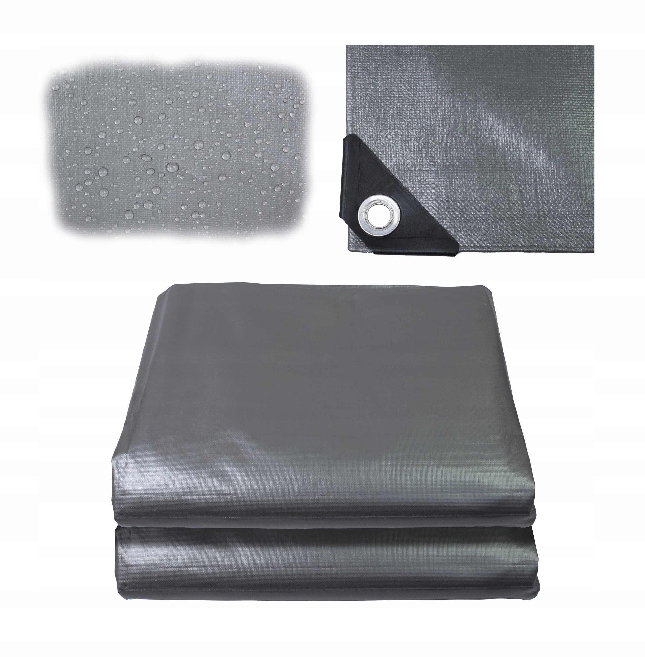 Plandeka 4X4m WZMACNIANA MROZOODPORNA EXTRA GRUBA 210g UV++ PREMIUM