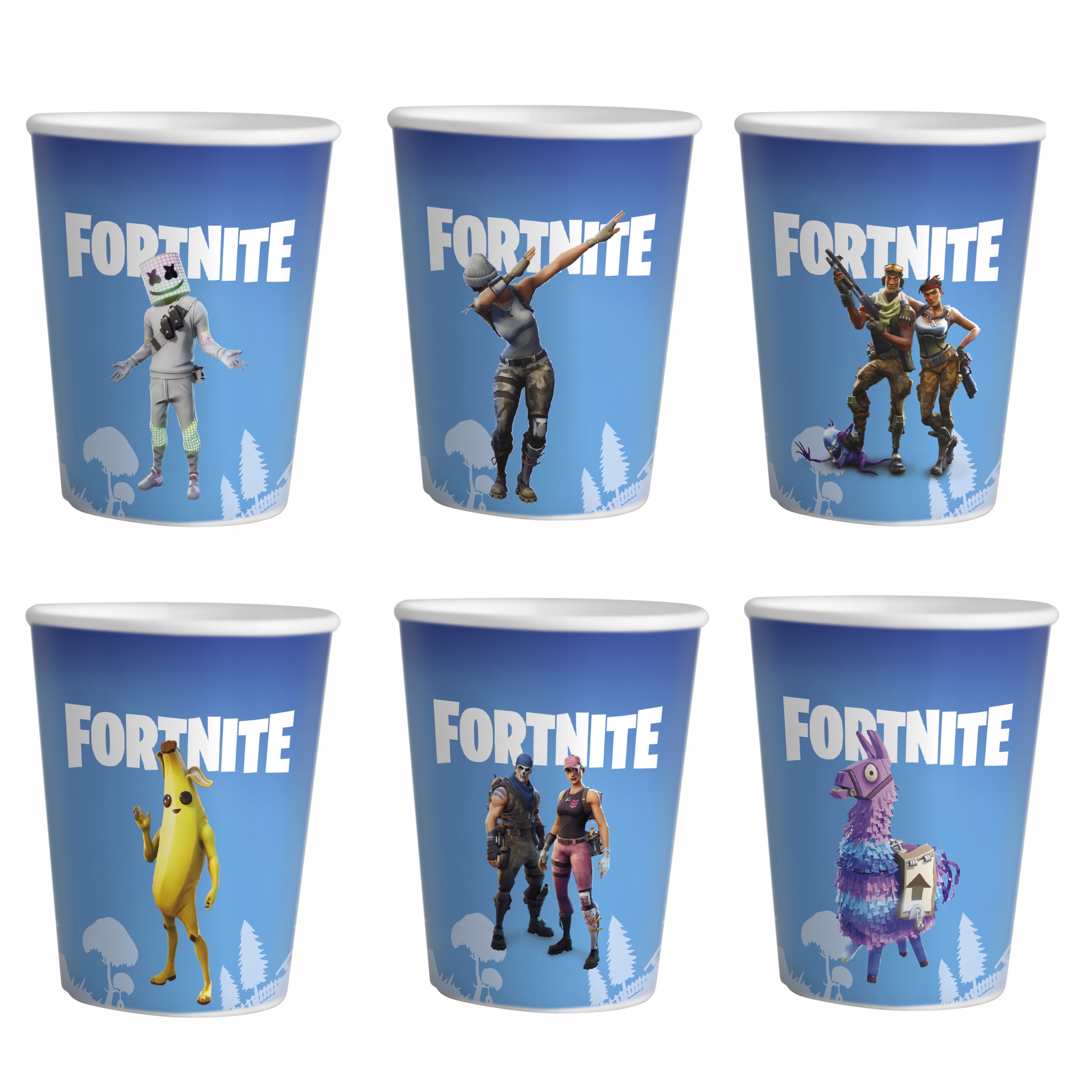 ZESTAW KUBKI + SŁOMKI URODZINOWE - FORTNITE GRY BAJKA PRZYJĘCIE Kod producenta ZESTAW KUBEK + SŁOMKI - 29
