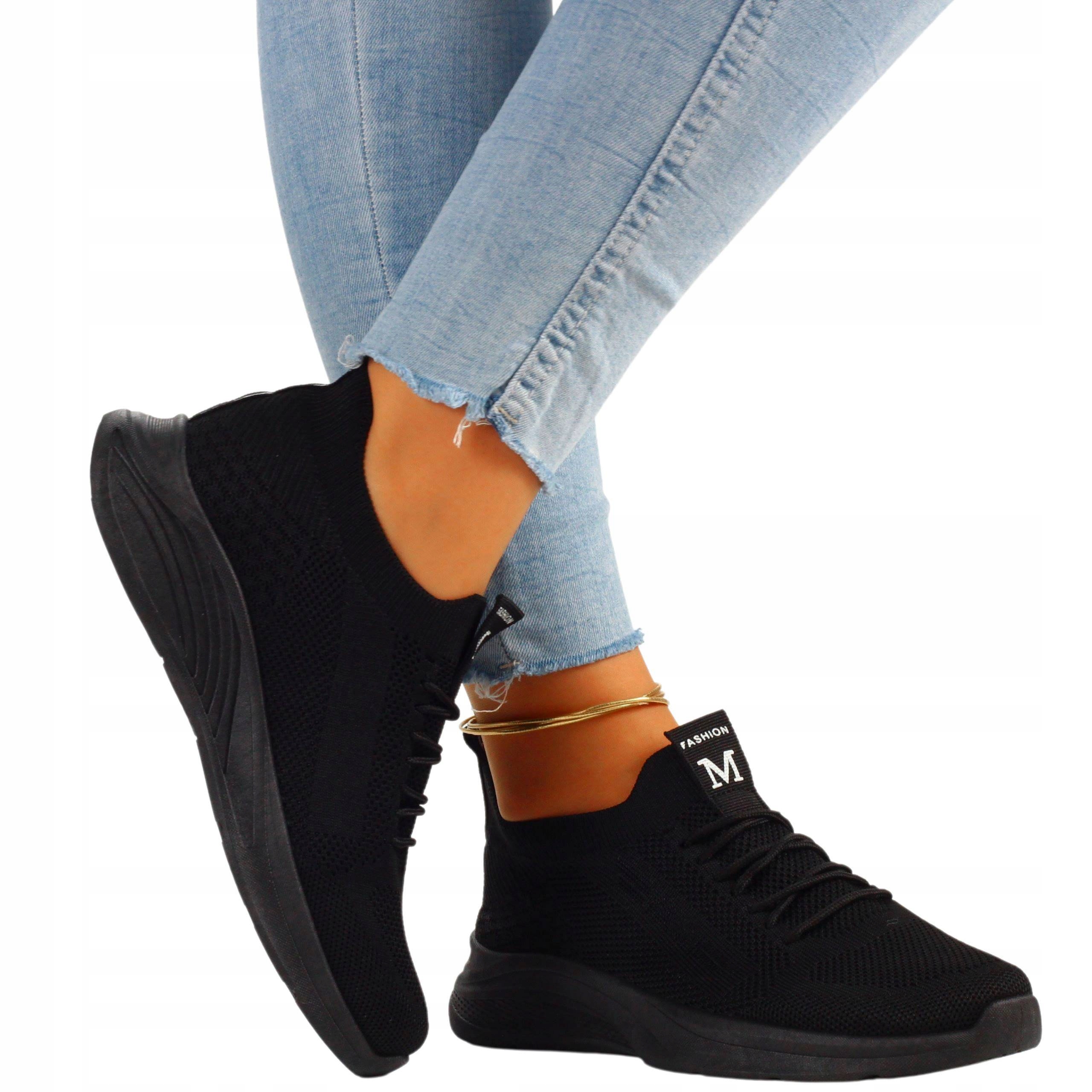 

Buty Damskie Sportowe Obuwie Wsuwane Siateczka