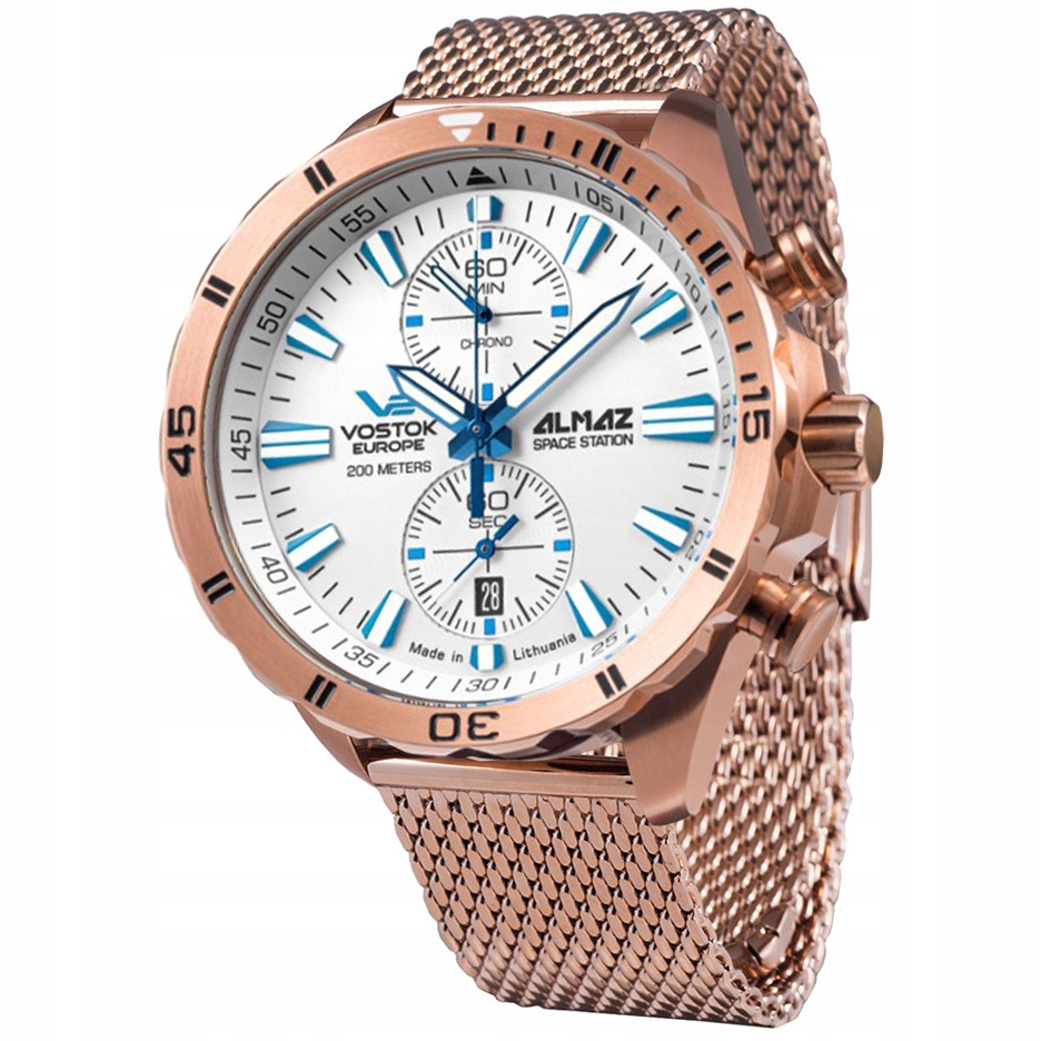 Pánské Hodinky Vostok Europe 6S11-320B676B růžové zlato