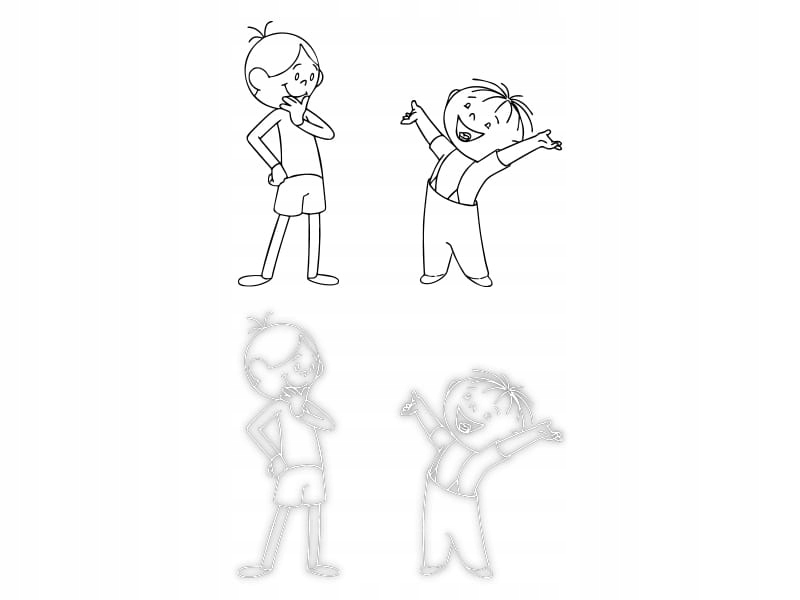 BOLEK I LOLEK W01 - Naklejka na samochód na auto KOLOR