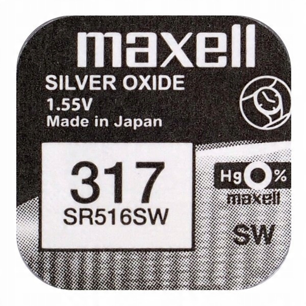 

bateria srebrowa mini Maxell 317 Sr 516 Sw