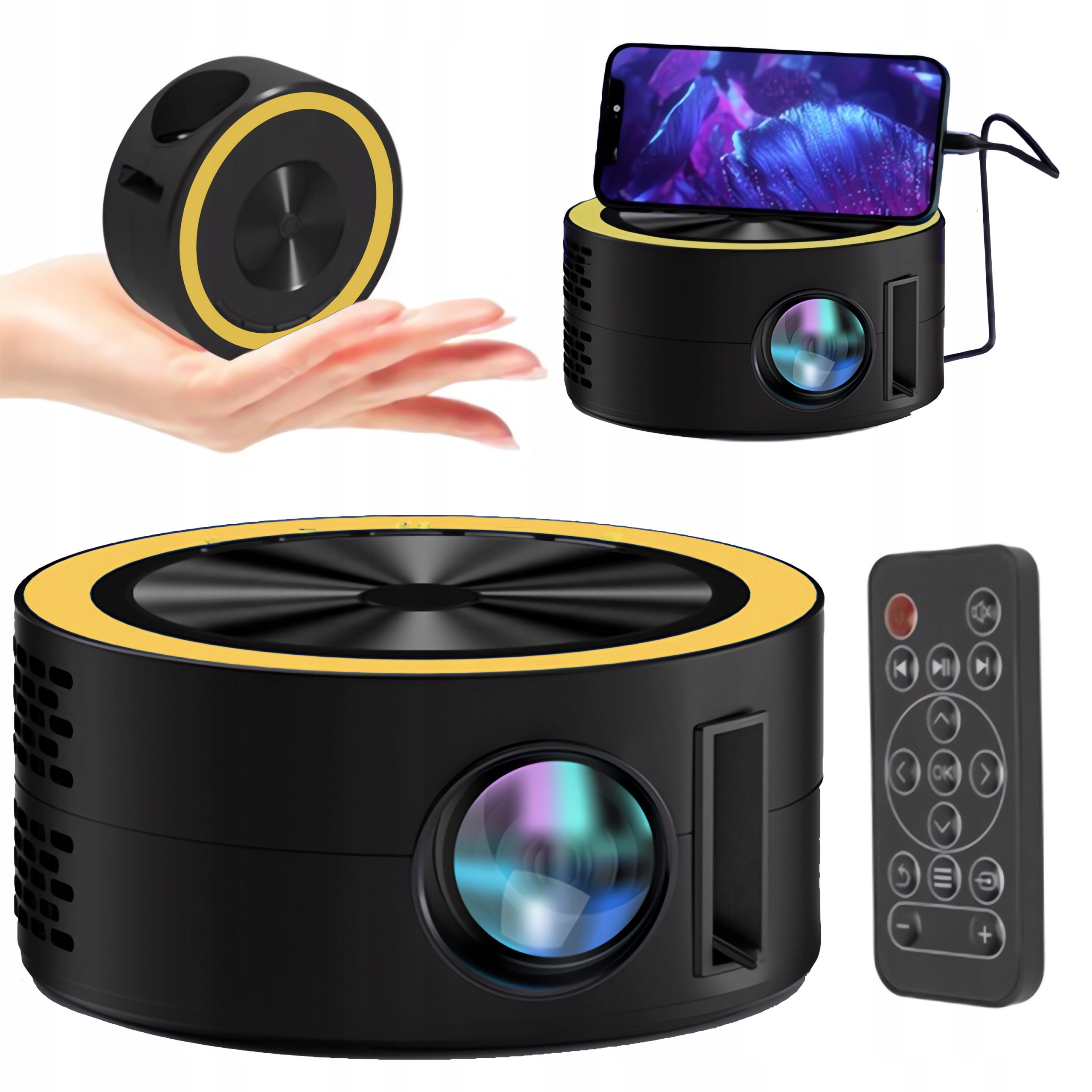 MINI RZUTNIK OCHRONA OCZU PROJEKTOR LED TELEFON TFT LCD