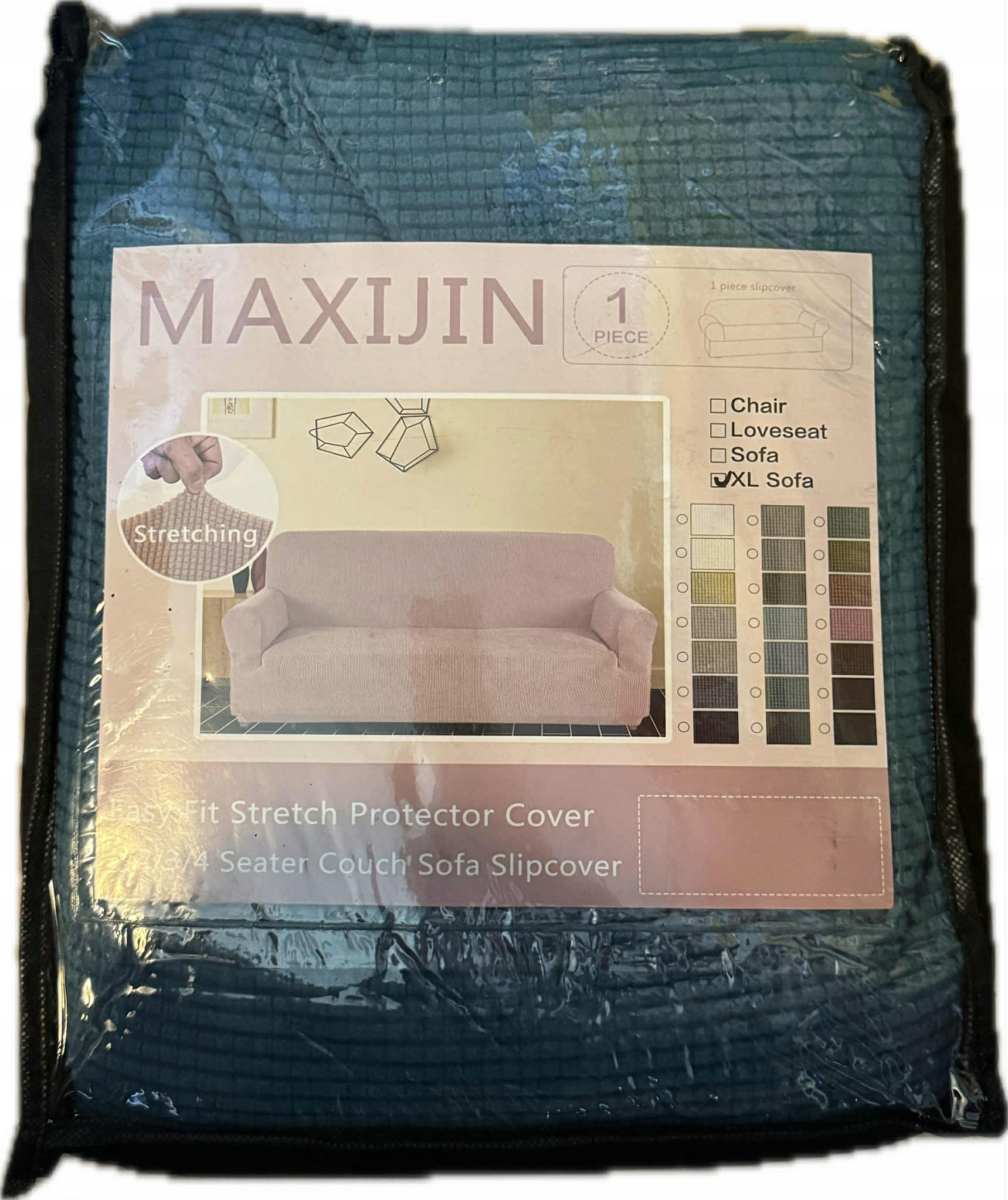 Povlak na postel zelený velikost 233 x 292 cm