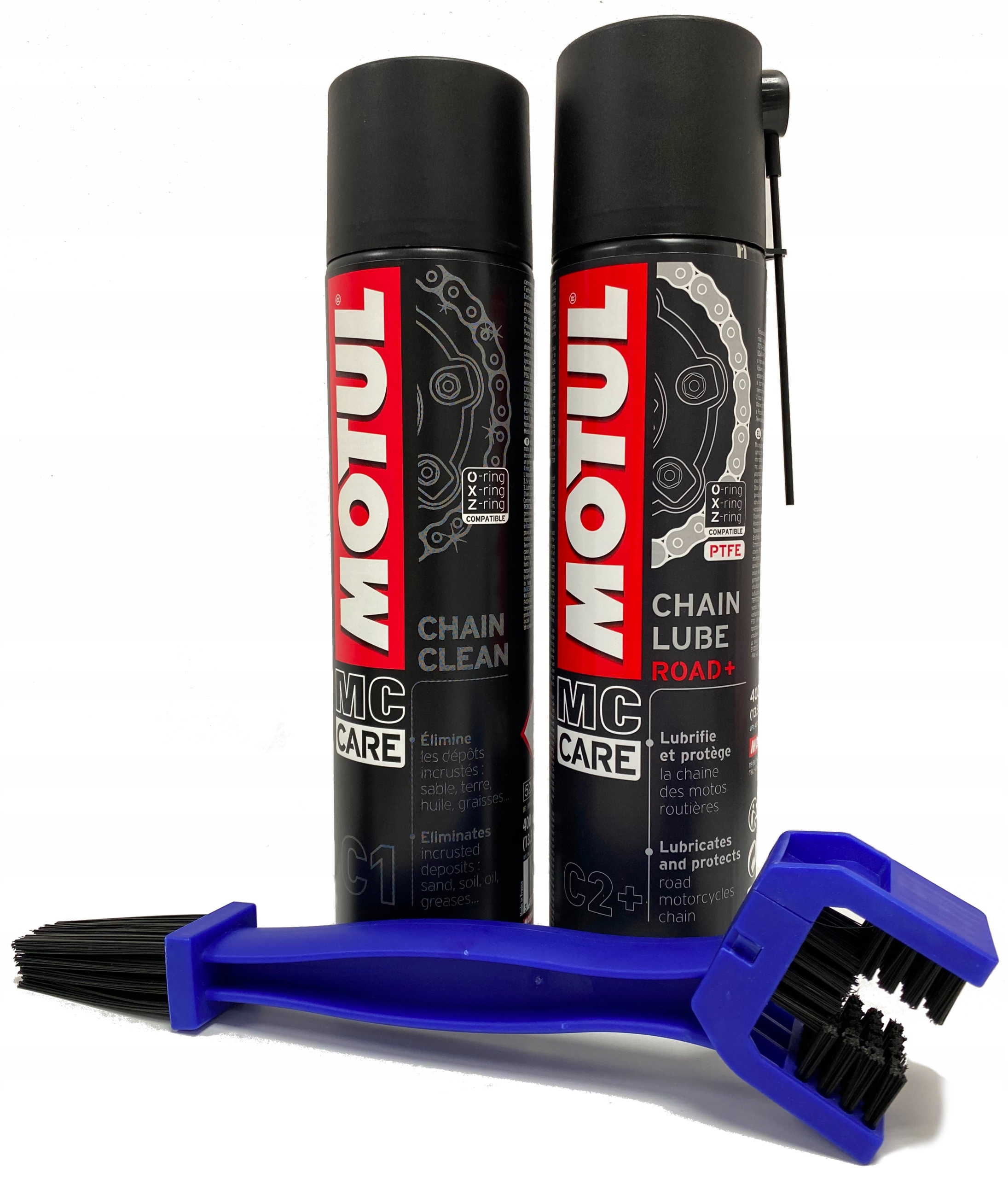 

Zestaw do czyszczenia smar Motul C2+ C1 szczotka