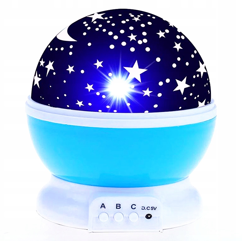 Kolorowy projektor gwiazd lampka nocna Star Master Kod producenta B777 NIEBIESKI