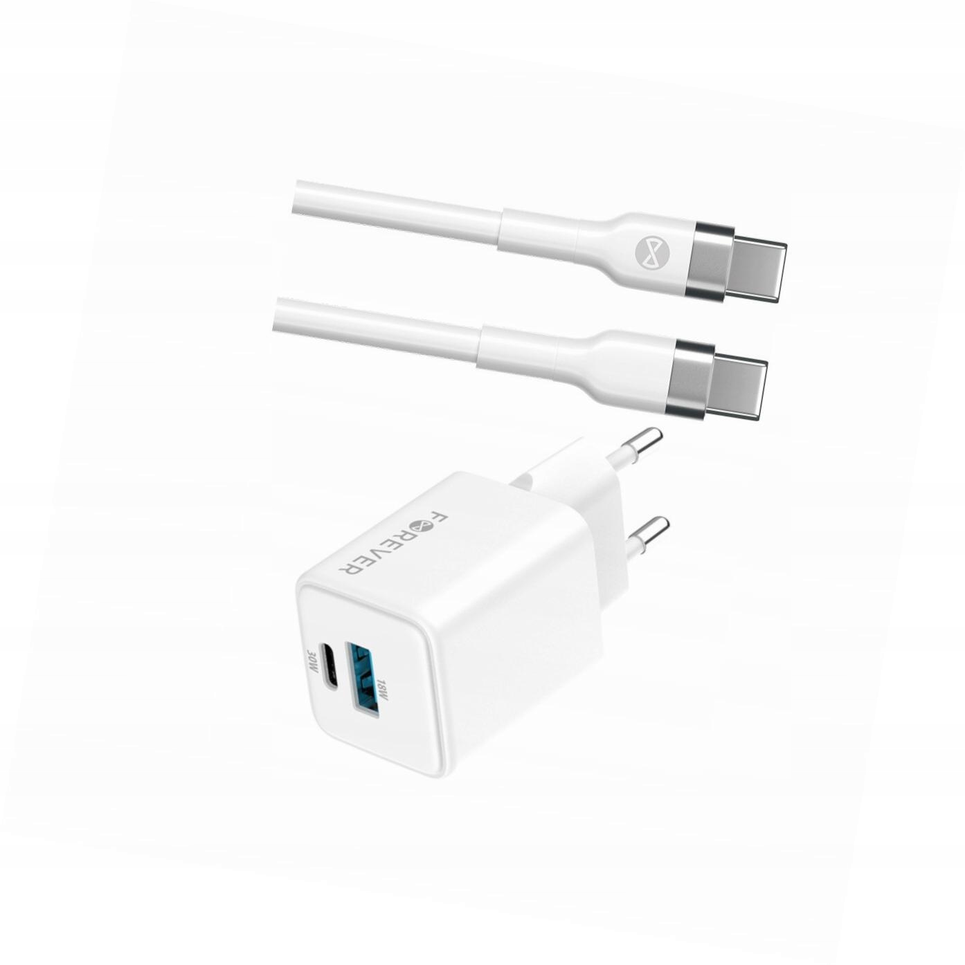 Szybka ładowarka GaN 30W Usb i Usb-c z kablem do Motorola Moto G14