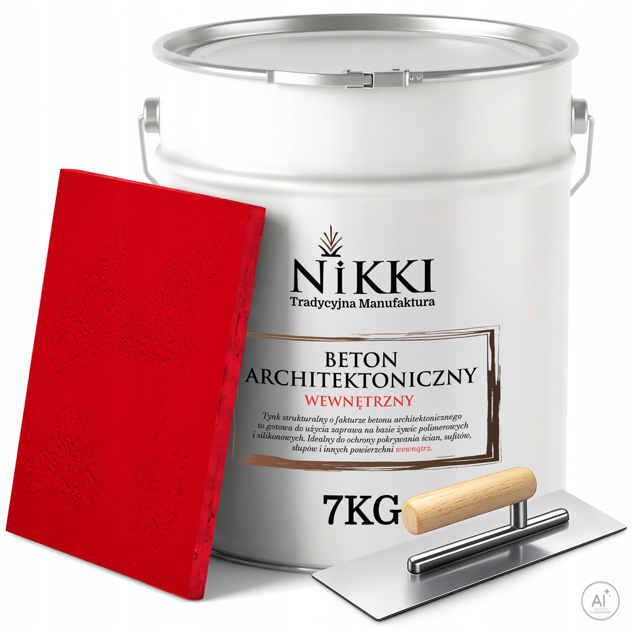Dekorativní architektonický beton vnitřní 7 kg červený ohnivý Paca