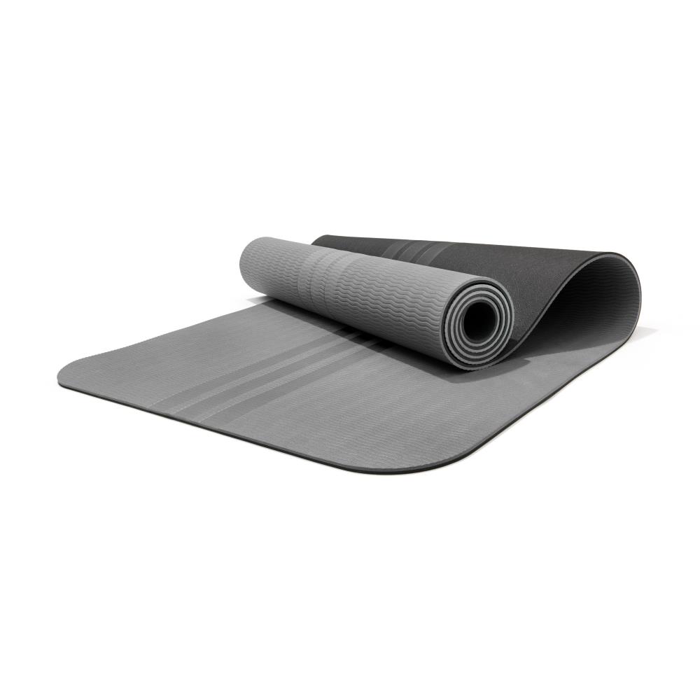 Podložka na cvičení adidas Double Sided Yoga Mat 6 mm šedá