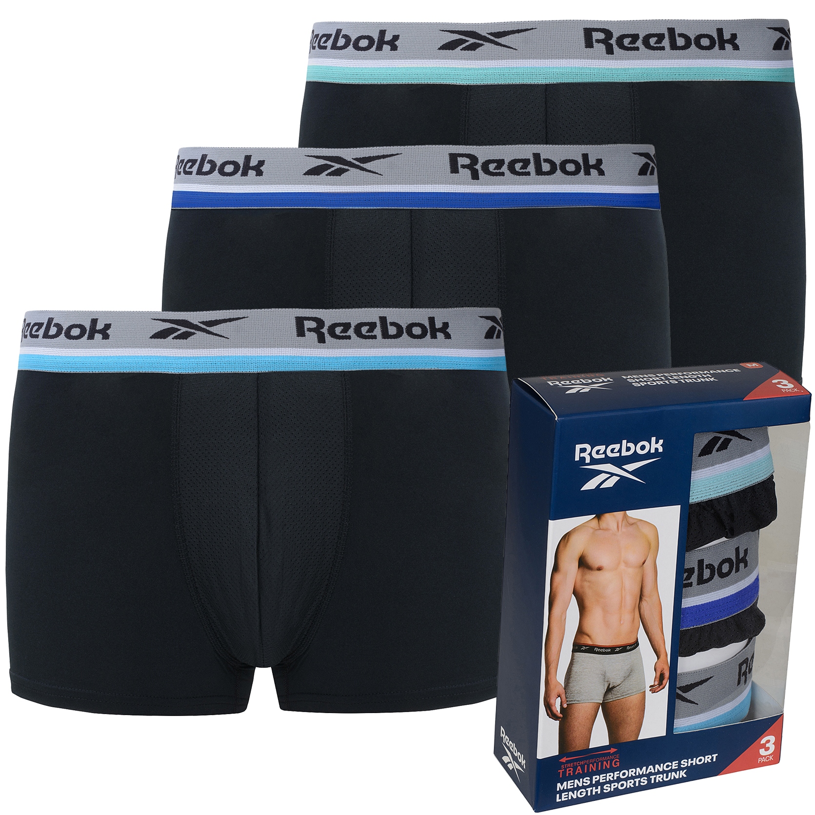 

Reebok bokserki majtki męskie czarne treningowe M