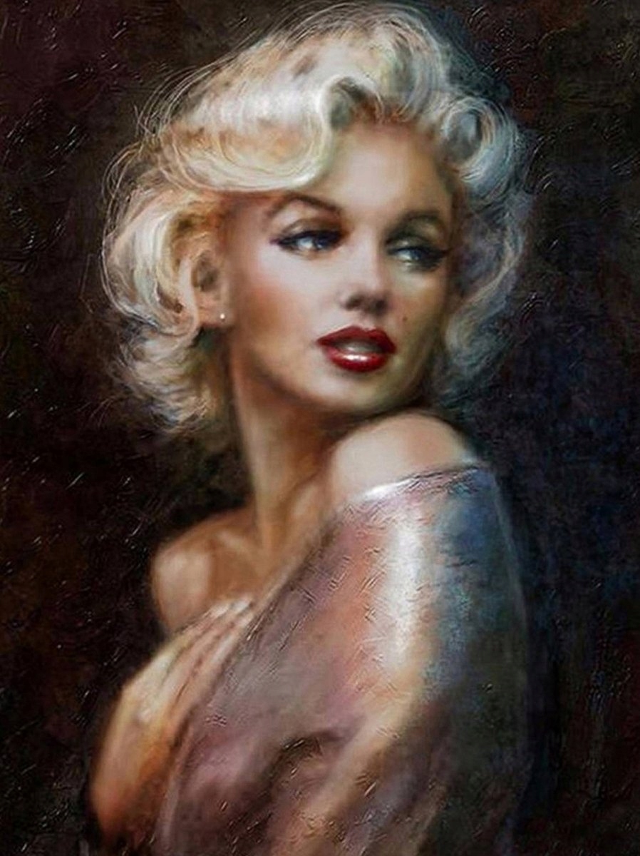 Diamantová Výšivka Diamond Painting Mozaika Marylin Monroe 45x58 cm 5D sada