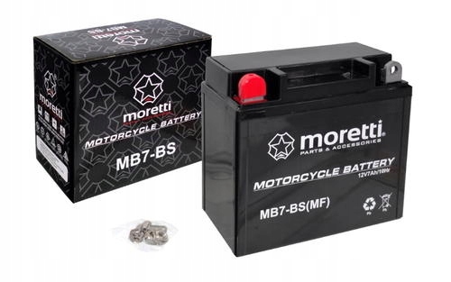 0504 - АКУМУЛЯТОРНА БАТАРЕЯ MORETTI MB7-BS YB7-BS JUNAK
