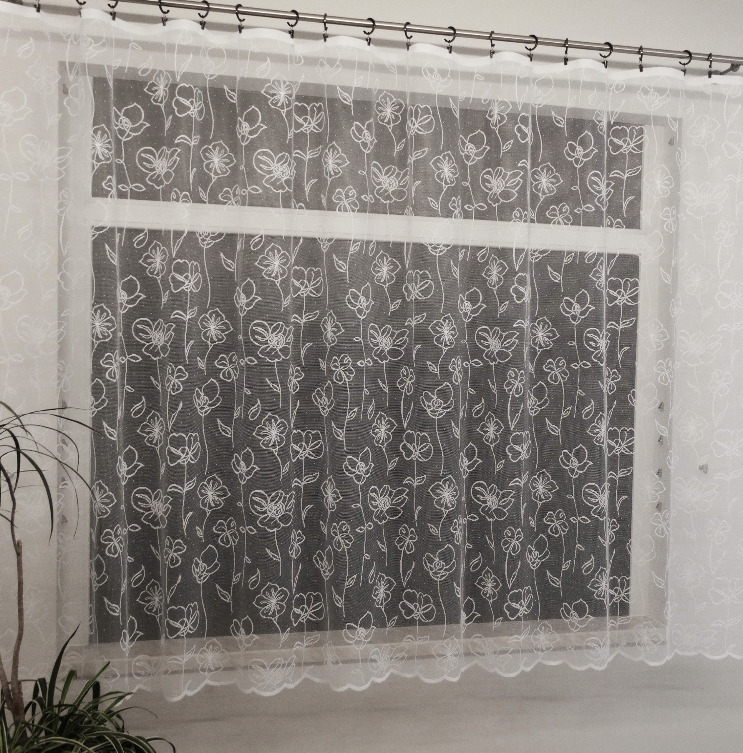 Mg Záclona 2034 Bílá 400x160 cm Hotová Obšitá M